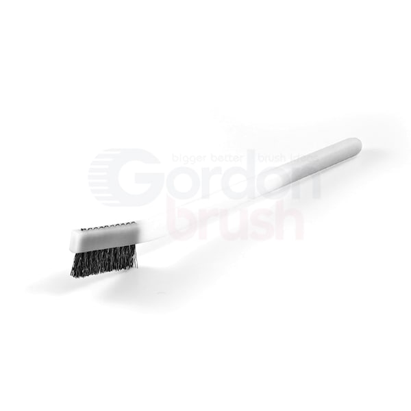 3x7 Row 0.006 SS 0.018 Nylon Bristle Plastic Handle Double-Headed, PK25